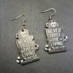 Never Trust the Living Earrings
